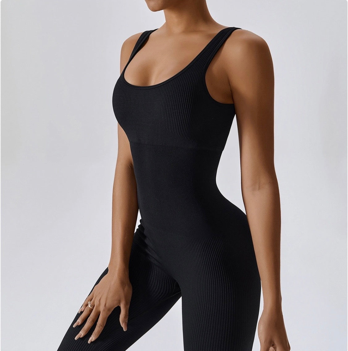 one piece ribbed activewear