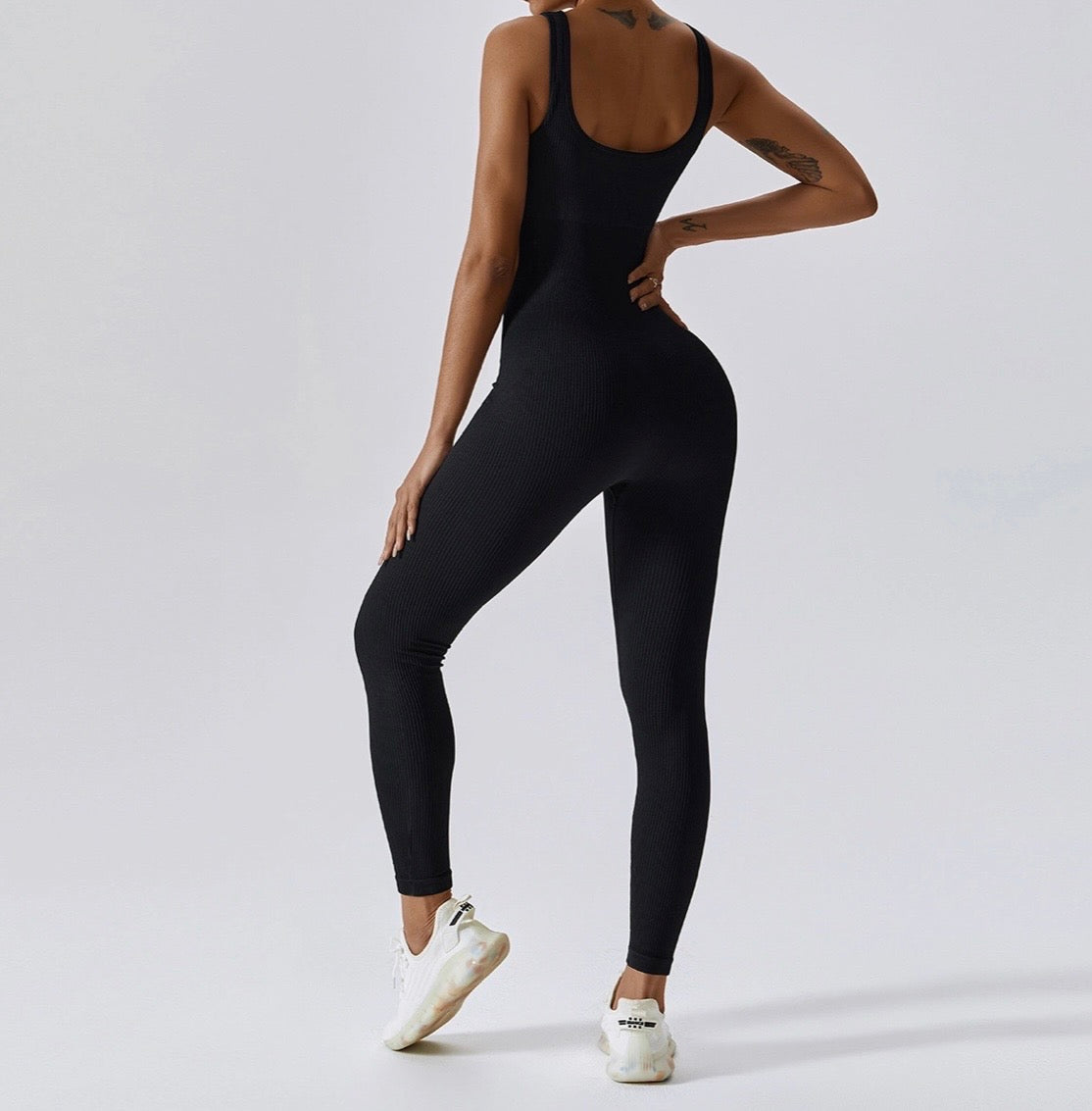 one piece ribbed activewear